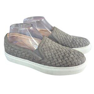 M. Gemi - The Cerchio Gray Leather Pull On Sneakers - Size 38